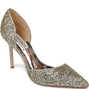 Gold Sparkle Badgley Mischka new in box Size 7